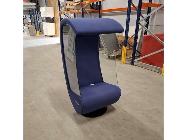 Swivel loungestoel, evavaara design, blauw - afbeelding 1 van  7