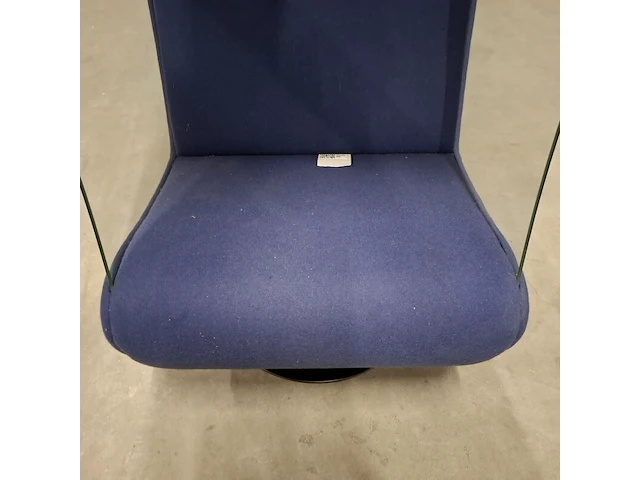 Swivel loungestoel, evavaara design, blauw - afbeelding 6 van  7