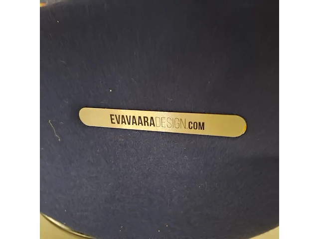 Swivel loungestoel, evavaara design, blauw - afbeelding 7 van  7
