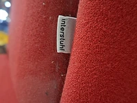Swivel loungestoel, evavaara design, rood - afbeelding 7 van  9