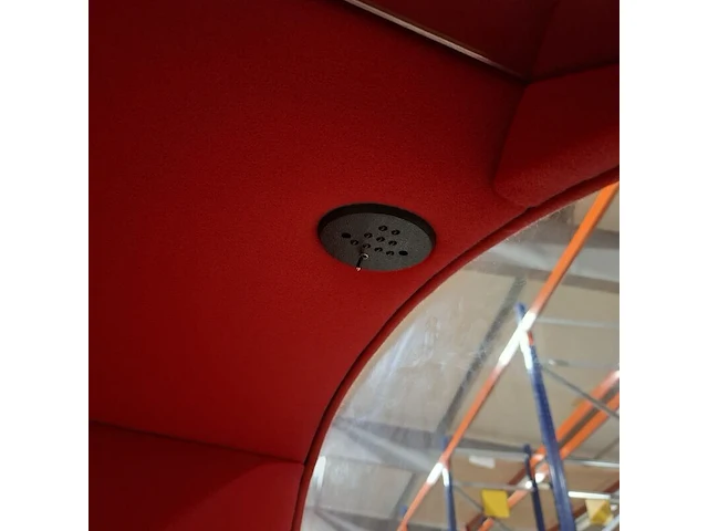 Swivel loungestoel, evavaara design, rood - afbeelding 9 van  9