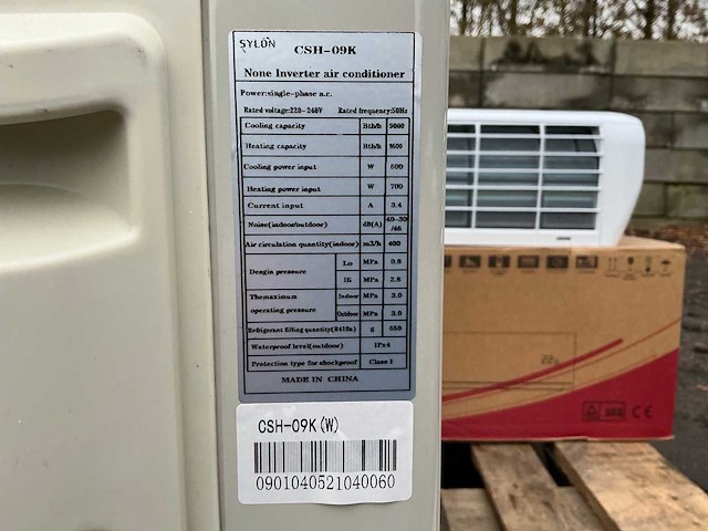 Sylon csh-09k airconditioning ongebruikt - afbeelding 8 van  18