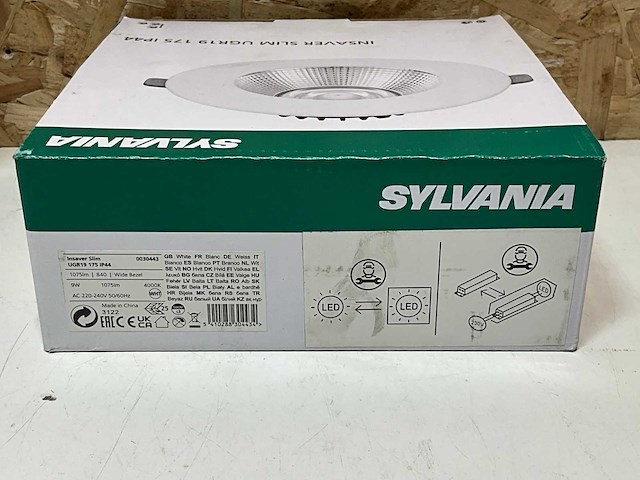 Sylvana slim ugr 19 inbouwspot led 9w (3x) - afbeelding 3 van  3