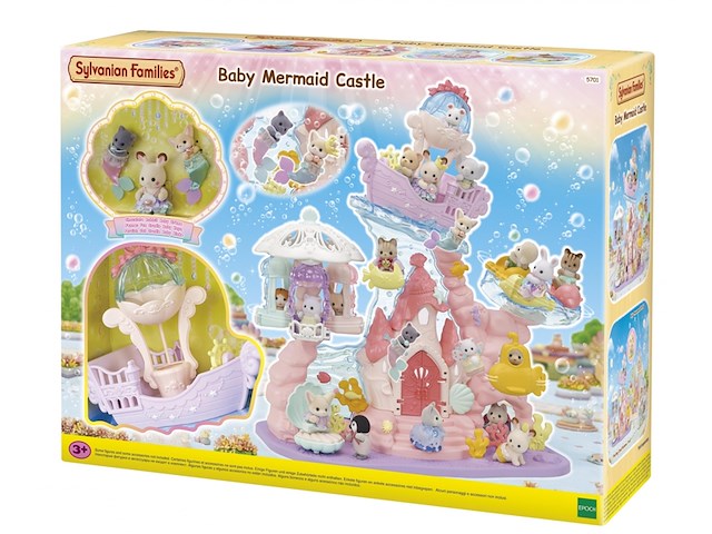 Sylvanian families 5701 baby zeemeermin kasteel - afbeelding 4 van  5