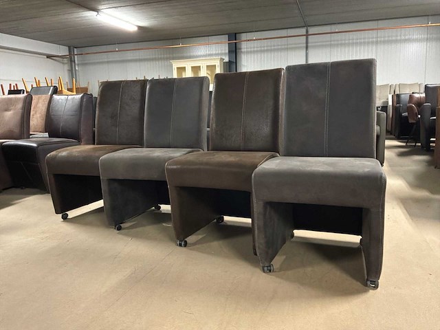 Sylvian verrijdbare eetkamerstoel (4x) - afbeelding 6 van  11