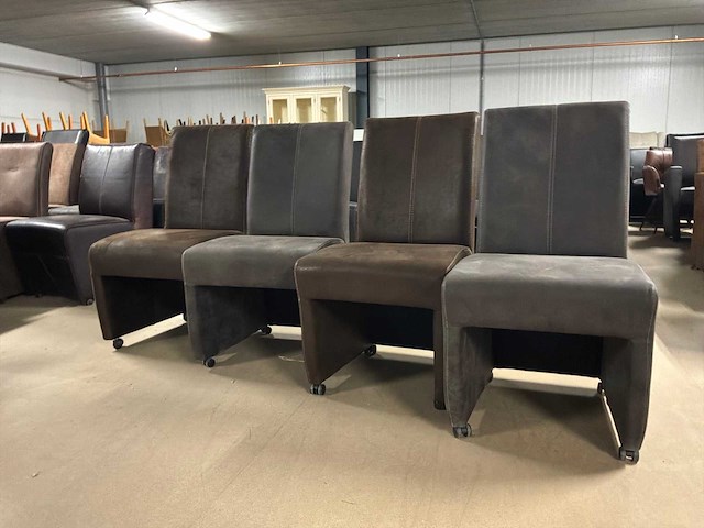 Sylvian verrijdbare eetkamerstoel (4x) - afbeelding 7 van  11