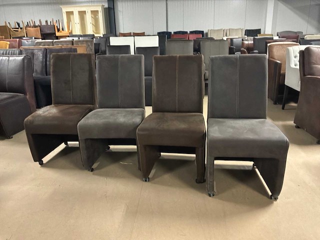 Sylvian verrijdbare eetkamerstoel (4x) - afbeelding 9 van  11