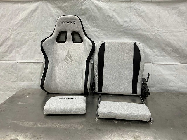 Symino bu-02-grey gamestoel - afbeelding 1 van  8