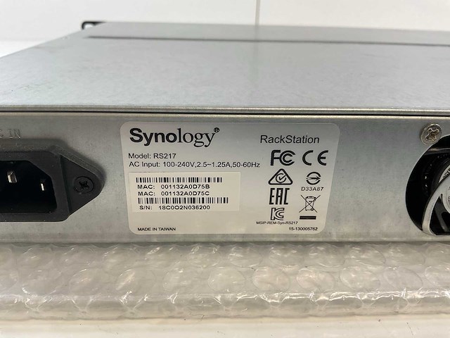 Synology (rs217) - 2x 14 tb sata dual-core rackmount network attached storage - afbeelding 6 van  7
