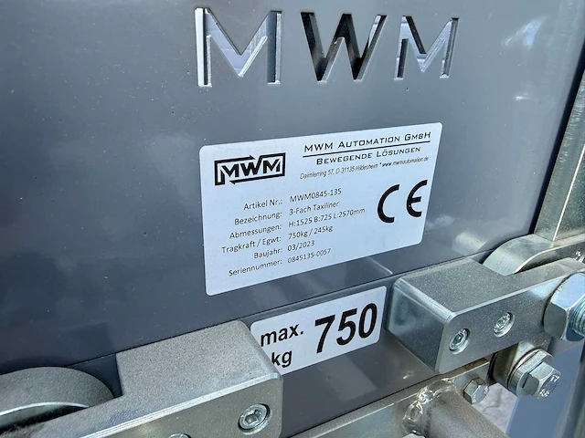 Syskomp group - 2023 - mwm0845-135 - magazijnkar met oprijplateau - afbeelding 4 van  5