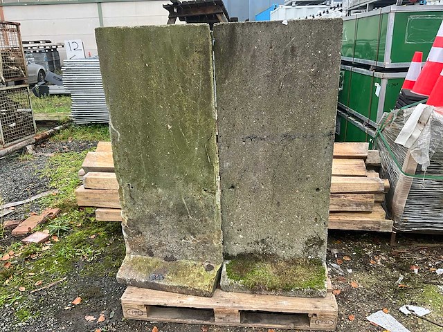 T - keerwand hout betonschutting (2x) - afbeelding 1 van  4