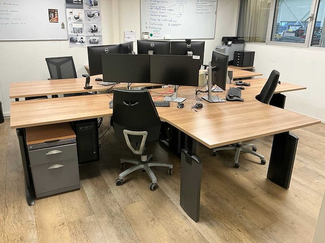 T-bureauopstelling (2x) - afbeelding 1 van  12