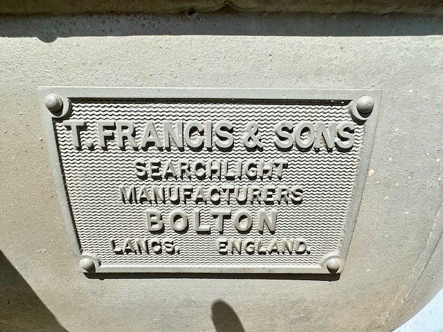 T. francis & sons - maritiem zoeklicht 1945 - afbeelding 2 van  6