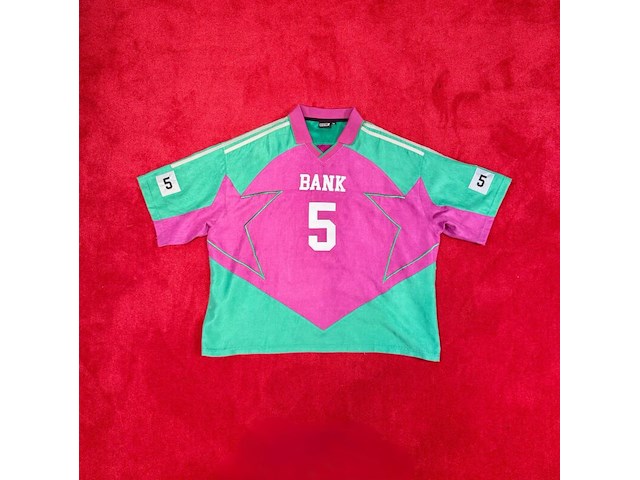 T-shirt bankzitters, ziggo dome world tour, groen, paars, gedragen door milo ter reegen | maat xxl - afbeelding 1 van  2