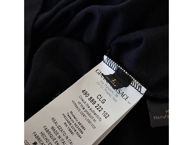 T-shirt, maat l, versace, clg 490 889 222 10 - afbeelding 7 van  8