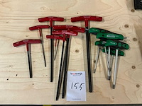 T-sleutelset (2x) - afbeelding 1 van  3