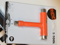 T type schroevendraaier voor skateboards ried, vier stuks. - afbeelding 2 van  2