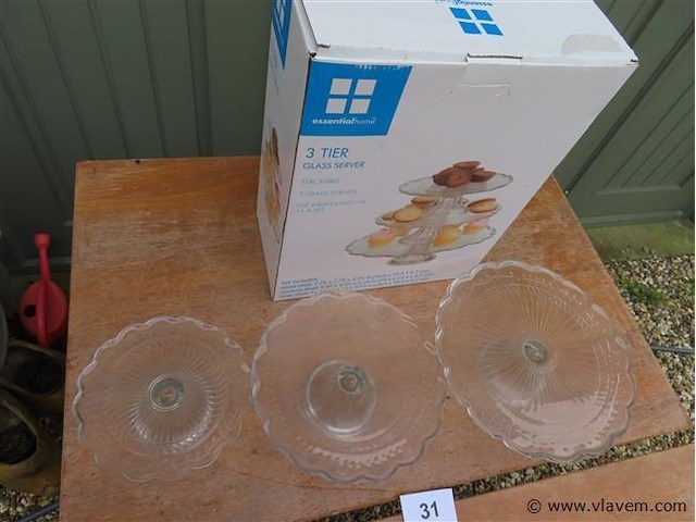 Taartenstaanders 3 stuks - afbeelding 3 van  3