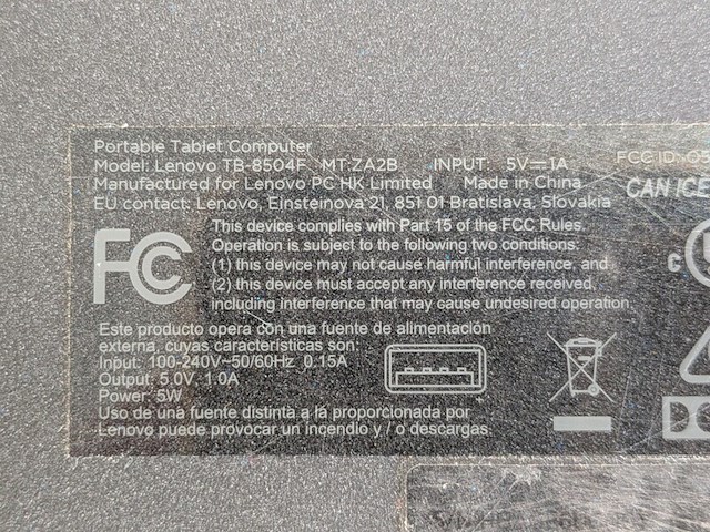 Tablet, lenovo, tab 4 8, 2018 - afbeelding 4 van  6