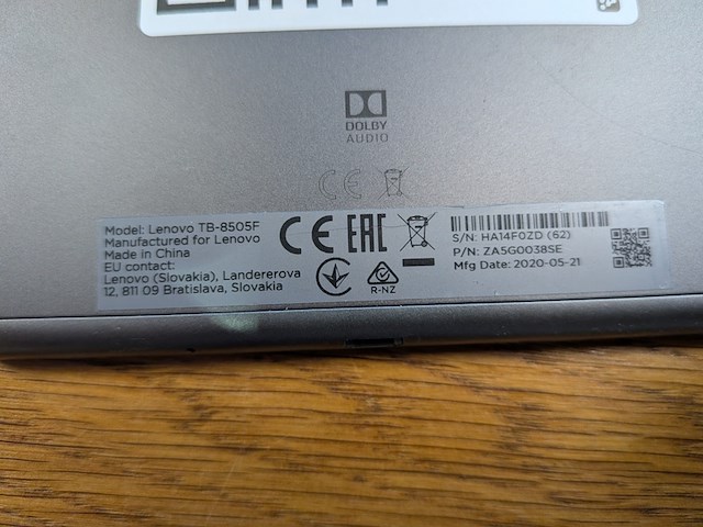 Tablet, lenovo, tab 4 8, 2019 - afbeelding 6 van  6