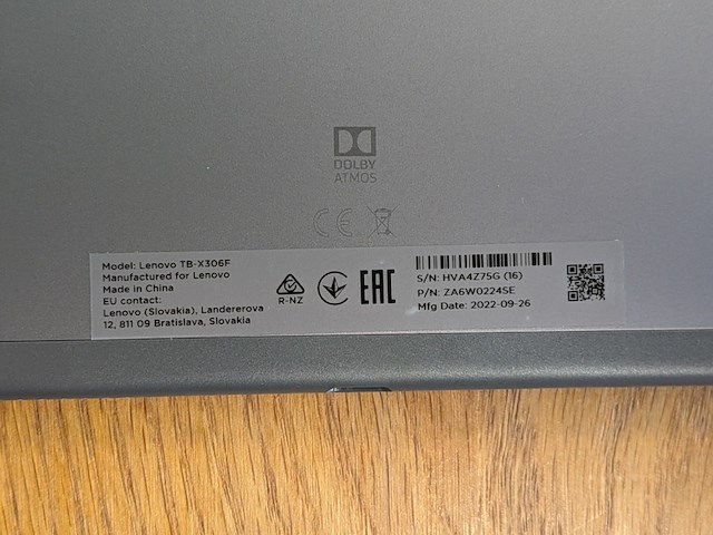 Tablet, lenovo, tab m10 hd (2nd gen), 2022 - afbeelding 6 van  8