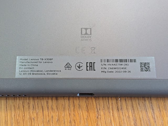 Tablet, lenovo, tab m10 hd (2nd gen), 2022 - afbeelding 7 van  9