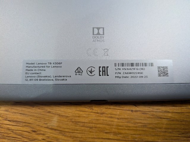 Tablet, lenovo, tab m10 hd (2nd gen), 2022 - afbeelding 6 van  9