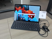 Tablet samsung galaxy tab s7 sm-t875 met cover keyboard slim en pencil. 128 gb. simkaartfunctie. met lader - afbeelding 2 van  5