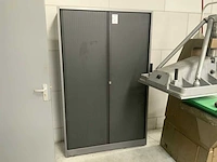 Tafel en hoge jaloezie kast - afbeelding 2 van  2