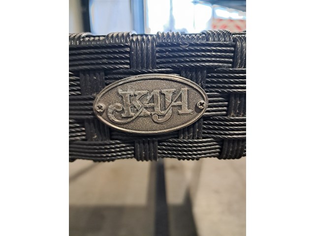 Tafel en stoelen set, kaja , satelliet, zwart - afbeelding 3 van  11