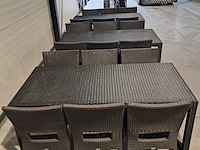Tafel en stoelen set, kaja , satelliet, zwart - afbeelding 5 van  11