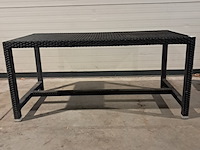 Tafel en stoelen set, kaja , satelliet, zwart - afbeelding 2 van  11