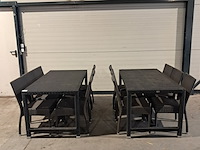 Tafel en stoelen set, kaja , satelliet, zwart - afbeelding 1 van  11