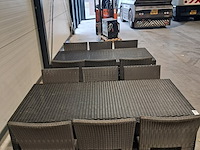 Tafel en stoelen set, kaja , satelliet, zwart - afbeelding 4 van  11