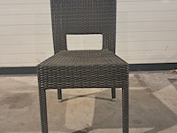 Tafel en stoelen set, kaja , satelliet, zwart - afbeelding 6 van  11