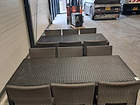 Tafel en stoelen set, kaja , satelliet, zwart - afbeelding 4 van  11