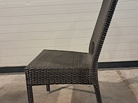 Tafel en stoelen set, kaja , satelliet, zwart - afbeelding 7 van  11