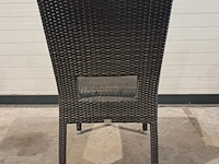 Tafel en stoelen set, kaja , satelliet, zwart - afbeelding 8 van  11