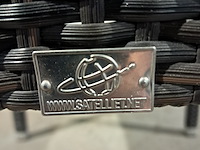 Tafel en stoelen set, kaja , satelliet, zwart - afbeelding 10 van  11