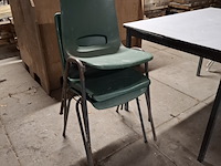 Tafel met 11x kantine stoel - afbeelding 5 van  7