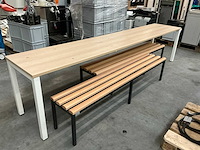 Tafel met 2 bankjes - afbeelding 1 van  5