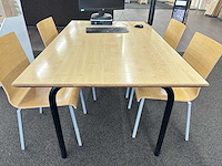 Tafel met 4 pedrali stoelen - afbeelding 2 van  4