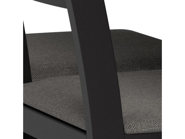 Tafel met 4 stoelen, zwart, 2024 - afbeelding 4 van  6