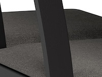 Tafel met 4 stoelen, zwart, 2024 - afbeelding 4 van  6