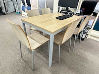 Tafel met 5 pedrali stoelen - afbeelding 2 van  3