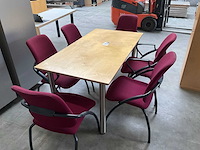 Tafel met 6 stoelen - afbeelding 2 van  4
