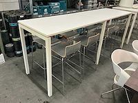 Tafel met 8 krukken 280x80x109cm - afbeelding 1 van  6