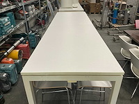 Tafel met 8 krukken 280x80x109cm - afbeelding 3 van  6
