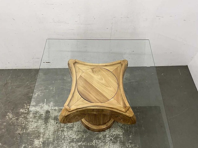 Tafel met glazen blad - afbeelding 7 van  7