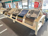 Tafel met stalen displays voor vloerbedekking (12x) - afbeelding 3 van  6